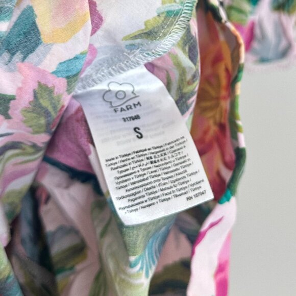 FARM RIO Painted Flowers Romper in Multi Size Small - Picture 10 of 12